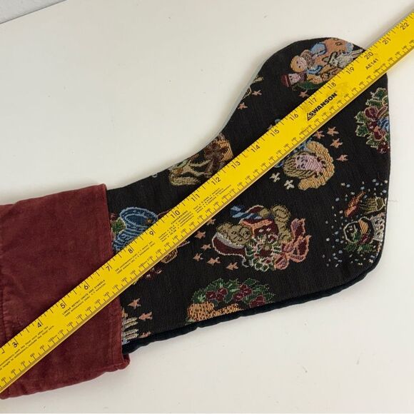 Vintage Tapestry & Velvet Christmas Stocking - Picture 6 of 9